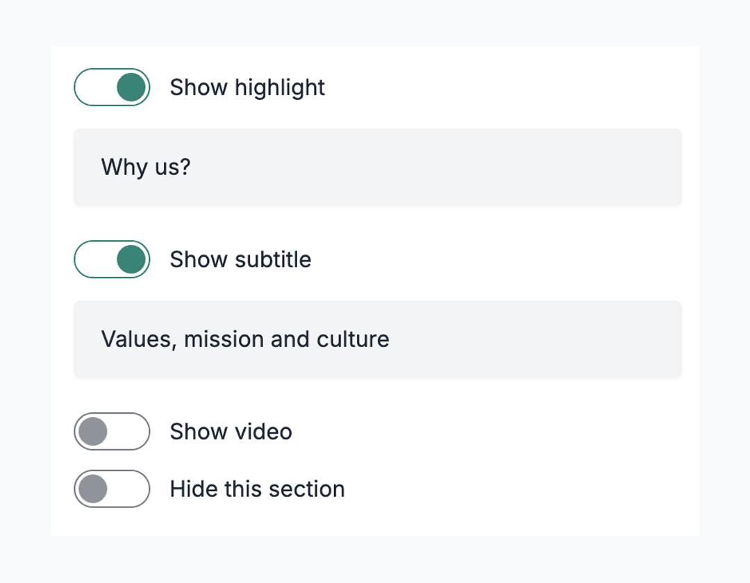 Take full control of your landing page