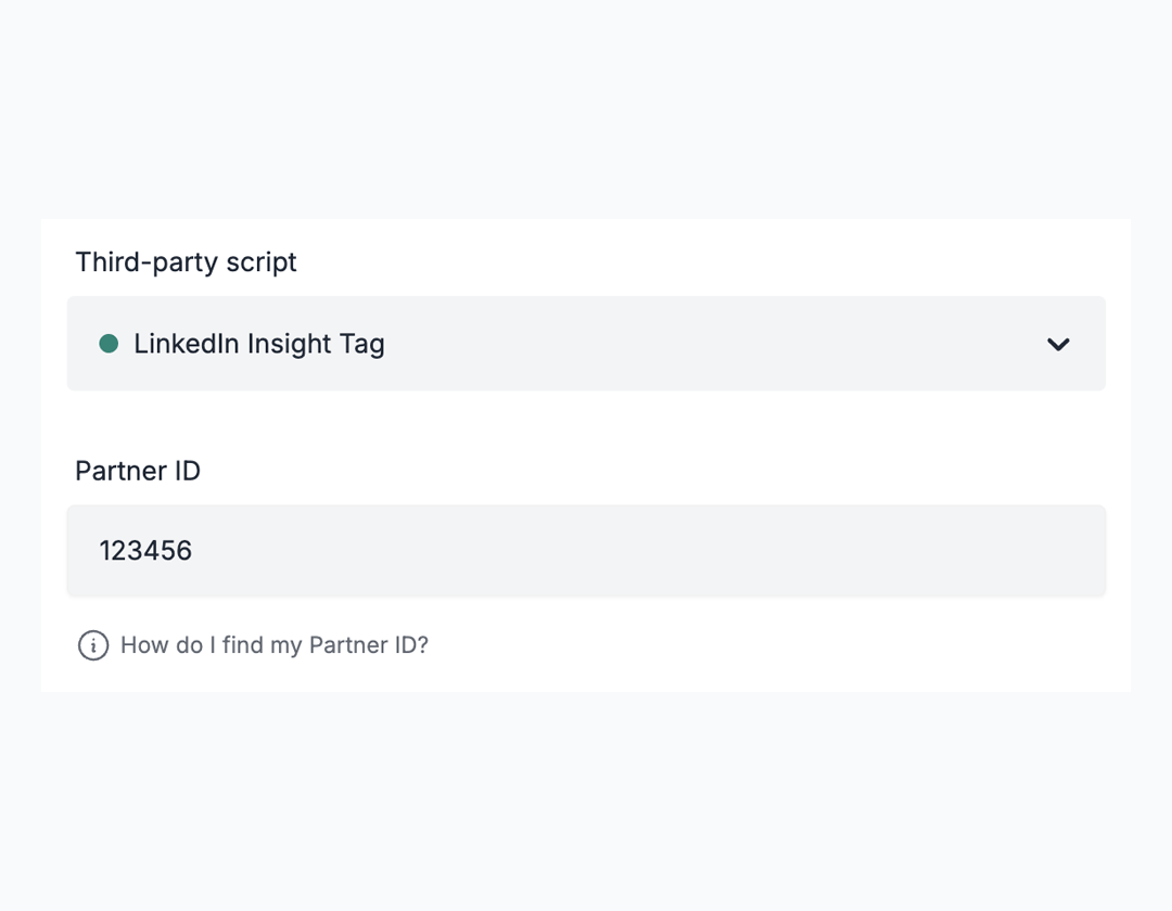 Add your own analytics and tracking