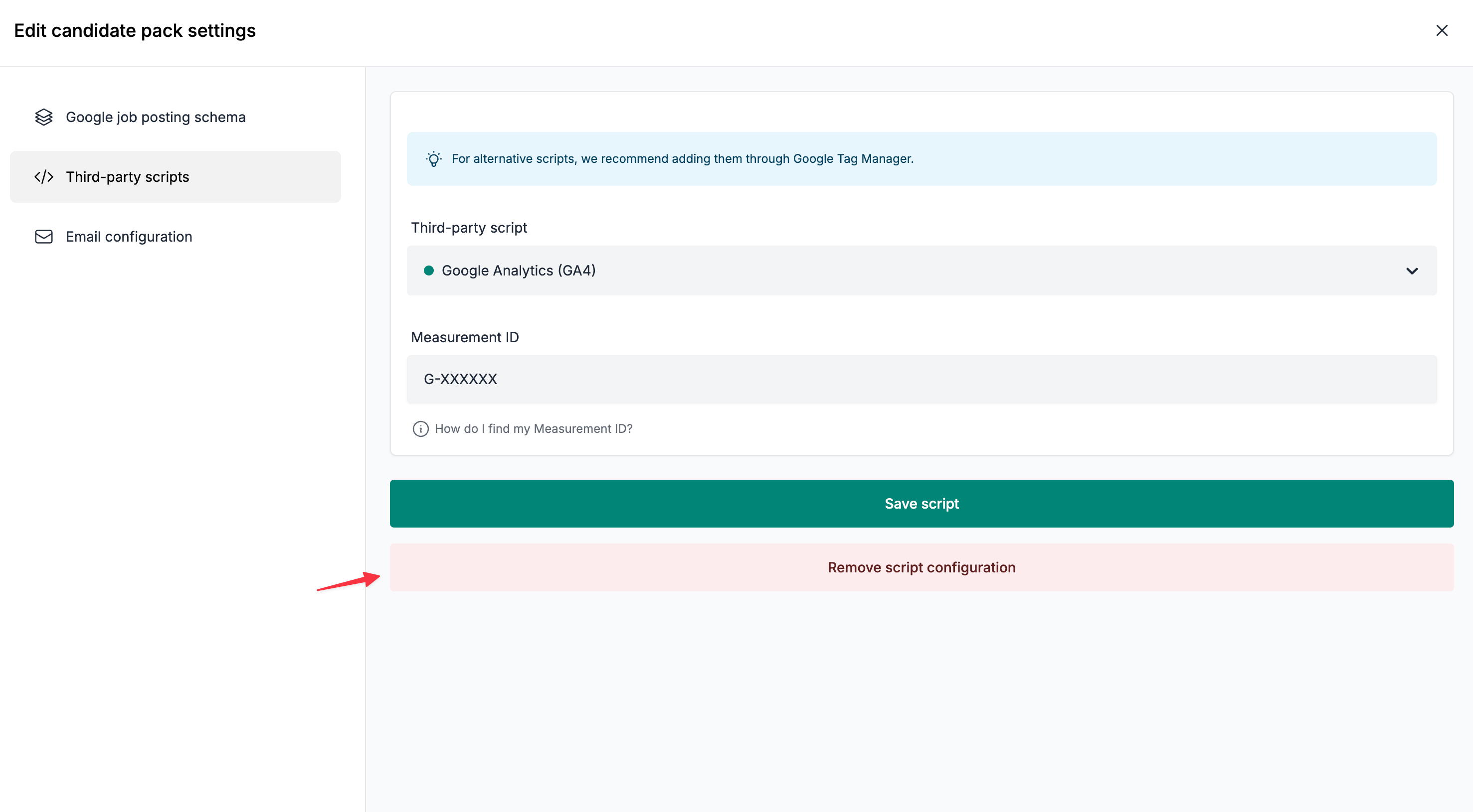 Select active script